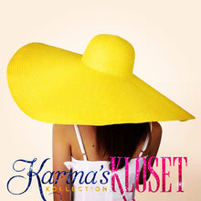 Load image into Gallery viewer, Karina’s Canary Beach 🏖 Straw Hat

