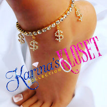 Load image into Gallery viewer, 💵 Gold Money Cash Charm Ankle Bracelet
