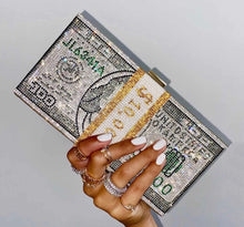 Load image into Gallery viewer, Karina’s Kash Klutch Money Green
